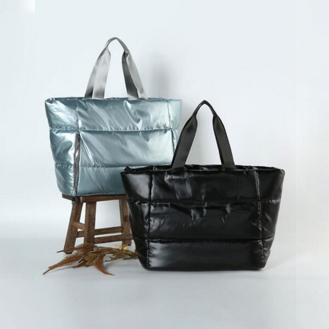 아트박스/베리콕 여성 패딩 빅숄더크로스 나일론 글로시 대학생가방