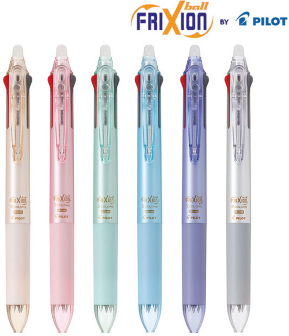 프릭션 지워지는 슬림 3색 볼펜 0.38mm, 펄그린, 1개