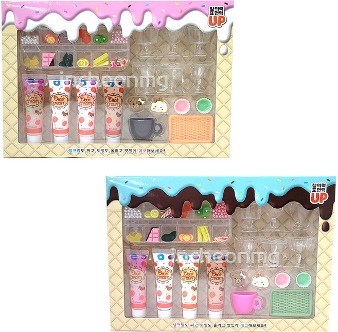 생크림 데코 컵 디저트 만들기 세트, 랜덤 발송, 1세트