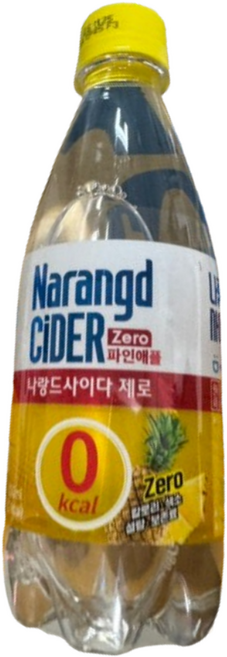 동아오츠카 나랑드 사이다 제로 파인애플, 350ml, 3개
