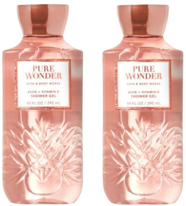 Bath and Body Works 퓨어 원더 샤워 젤 283.5g(10온스) 2팩 (퓨어 원더), 295ml
