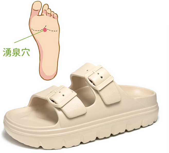 Valknatch 발바닥 근막 슬리퍼 EVA 발 마사지 편안한 버클 슬리퍼