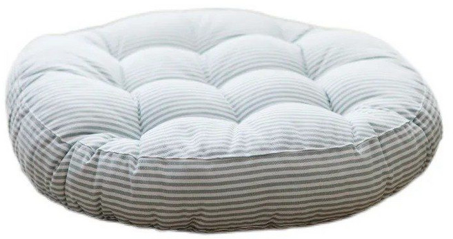 아이라이너 아이라이너펜슬 아이라이너브러쉬Iahome 스트라이프 가든 파티오 좌석 쿠션 라운드 의자 패드, [02] Round 47cm, 02 stripe grey