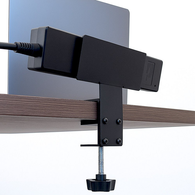 원스탑 무타공 데스크핏 책상 멀티탭 거치대 클램프 홀더, 블랙, 1개