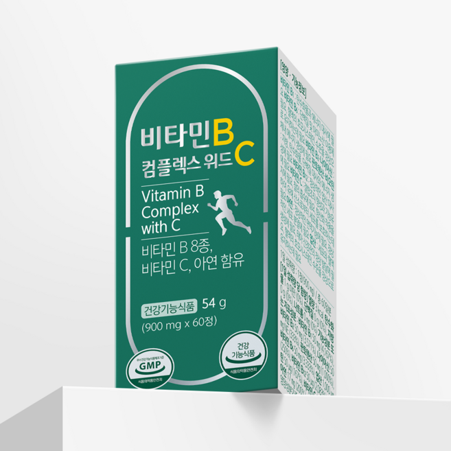 [정품] 그린스토어 비타민B 컴플렉스 위드C, 60정, 1개