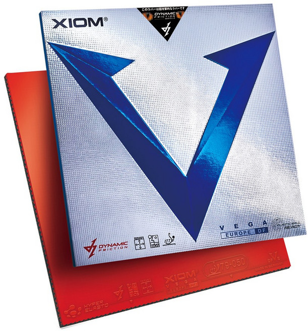 엑시옴(XIOM) 공식 본사 직영 탁구 러버 베가(VEGA) 유럽 DF, 흑색, 1개