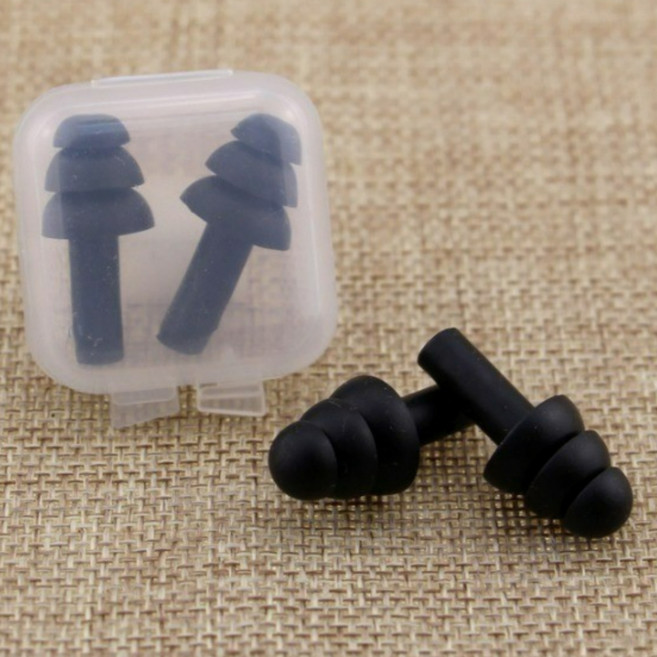 라이프런 수영 소음 층간 실리콘 귀마개, 1개