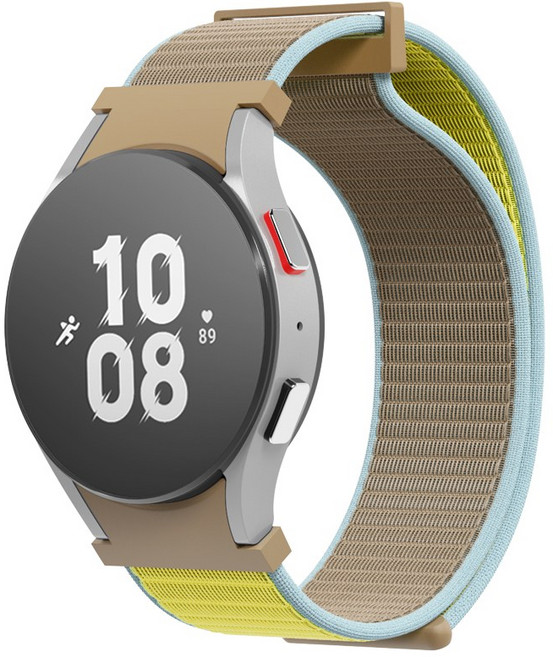 아이엠듀 갤럭시워치 호환 스포츠 루프 커브형 스트랩 20mm, 카멜블루, 1개