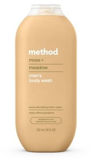 Method 남성용 바디 워시 샌들우드 + 베티버 파라벤 및 프탈레이트 프리 532.3ml(18온스) (1팩), 18액량 온스(1팩), 삼나무 + 사이프러스, 1, 532ml - 쿠팡