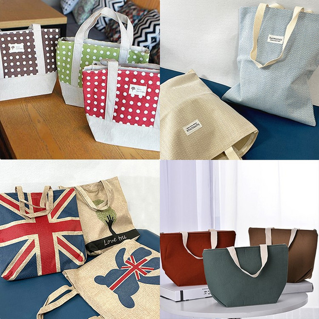 캔버스 숄더백 에코백 28종 / 장바구니 데일리 학생 학원 어린이집 기념품 보조가방 토트백 가방