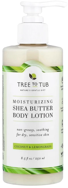 아이허브 모이스처라이징 시어버터 바디 로션 코코넛 및 레몬그라스 250ml(8.5fl oz), 1개, 250ml - 쿠팡