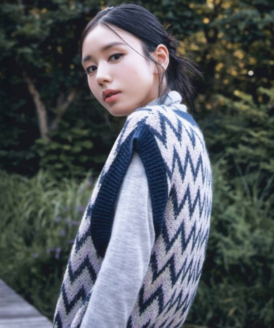 셀렙샵에디션 CELEBSHOP EDITION 25FW 모헤어 아가일 베스트 2060786789 951430