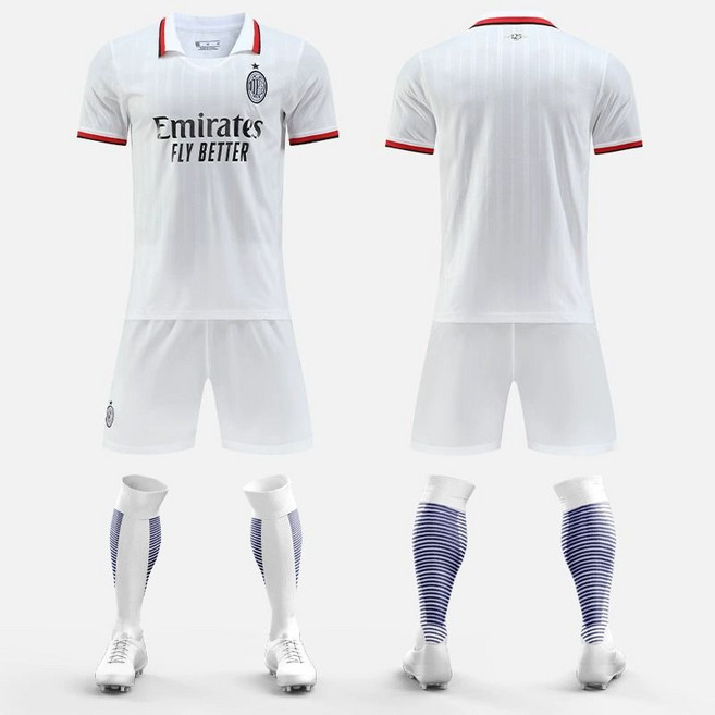 2425 AC米蘭客場球衣 10號 萊奧 24/25賽季 比賽訓練隊服, 1個, S碼（建議身高165-170）