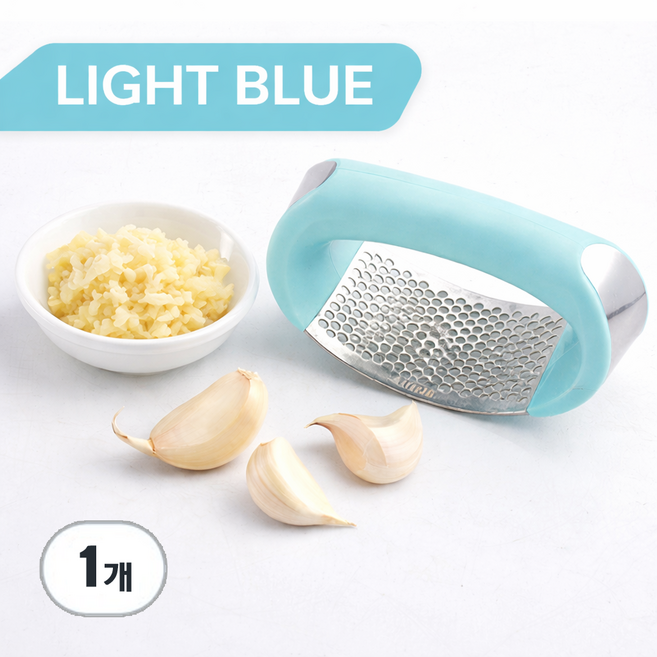 코코프랜 스텐 마늘다지기 2세대 고급형 디자인 4가지 칼라, 1개, 블루