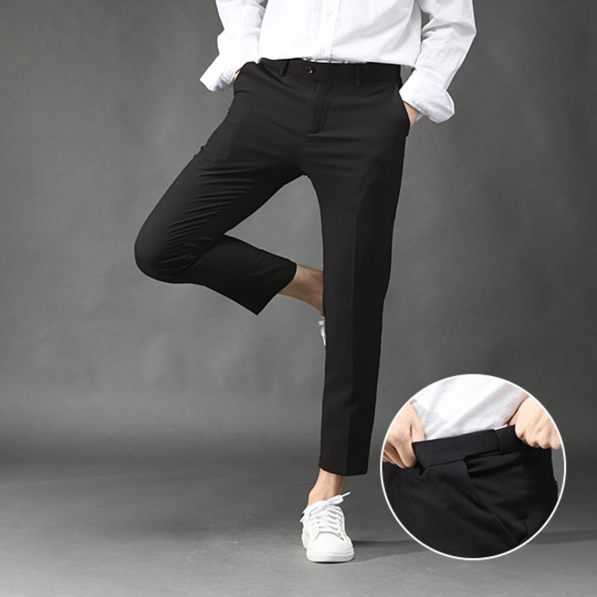 심플 시크릿 허리밴딩 9부 슬랙스 ARDCP2612