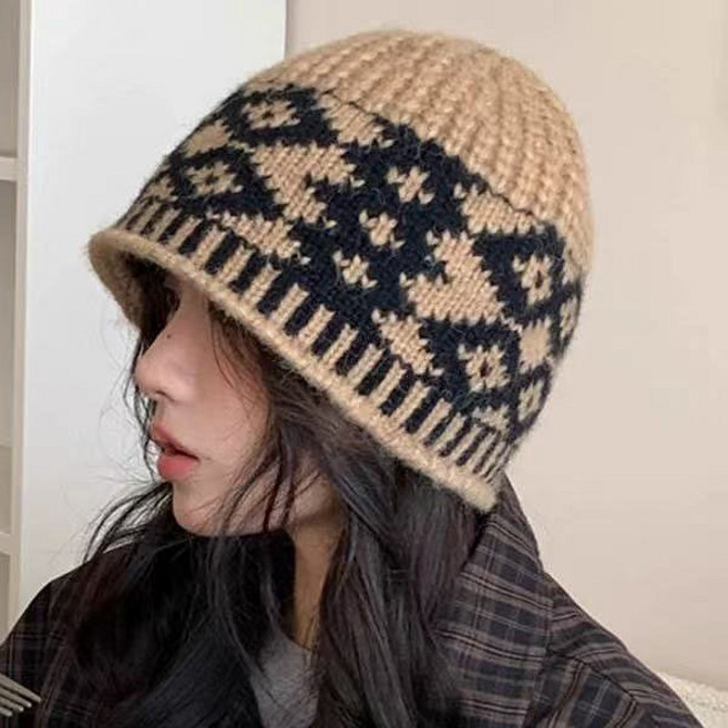 유어더마인 여성 겨울 뜨개 니트 모자 벙거지