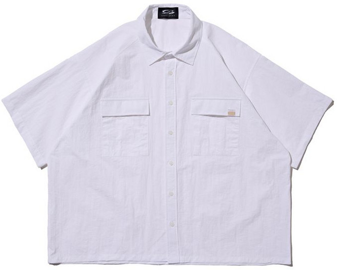 카고브로스 LON OVER POCKET SHORT SLEEVE SHIRT WHITE