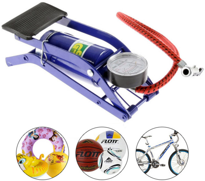 (자전거발펌프 A타입 -1개) 에어펌프 짐볼펌프 자전거펌프 공펌프 풍선 휴대용펌프 손펌프 핀노즐 펌프 핸드펌프 공기주입기, 1개