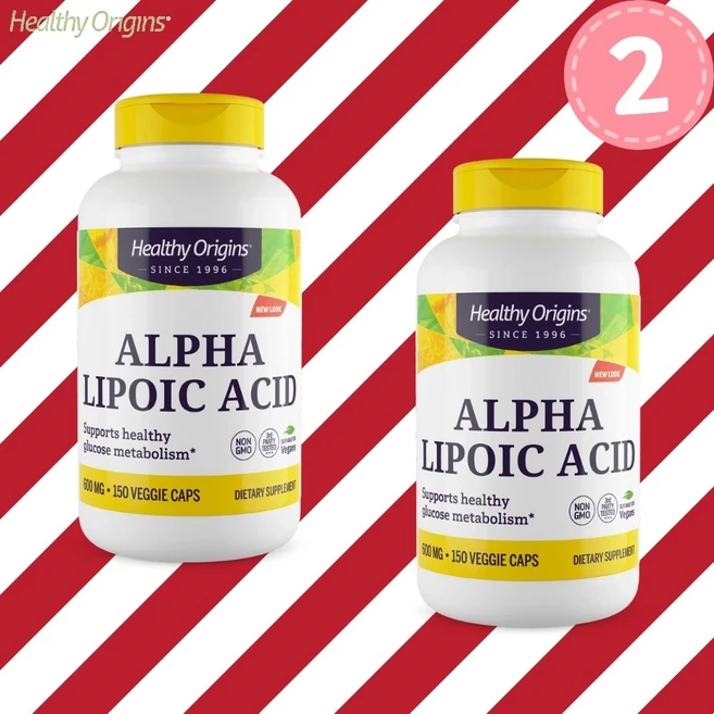 헬시 오리진 알파리포산 600mg 150캡슐 2병 Alpha Lipoic, 150정, 2개 - 쿠팡