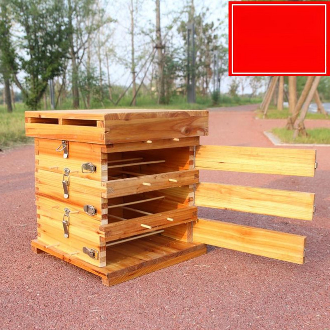 [unclehome4989] 3단 5단 벌통 벌꿀 양봉자재 양봉통, 밀랍 삶기 3단 체크형 벌통 (관찰창3개포함)