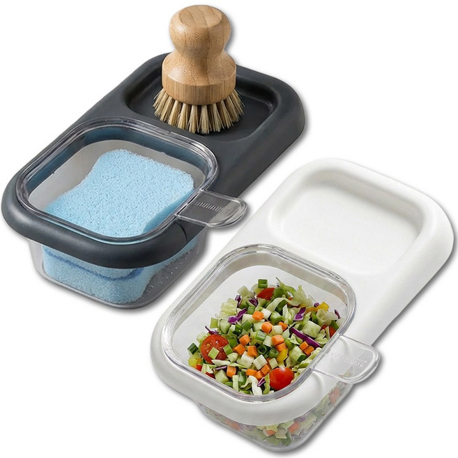 포런포런 원터치 싱크대 배수구 거름망, 1세트, 2개