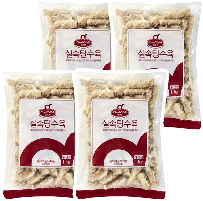 대상 쉐프원 실속탕수육, 1kg, 4개