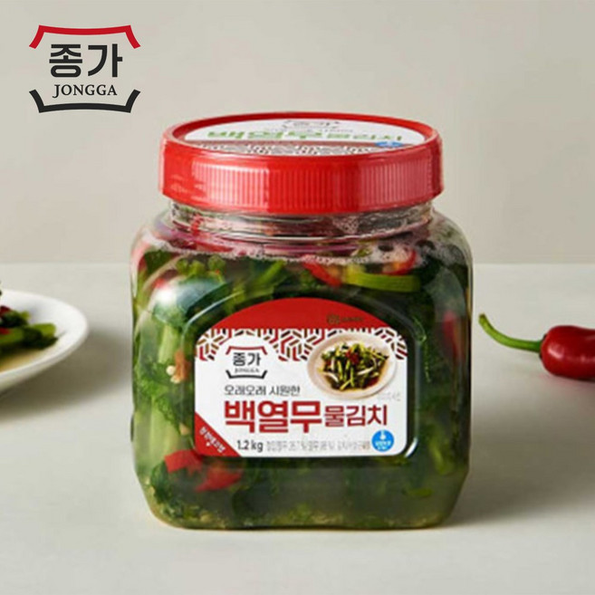 종가집 아삭 백열무물김치 1.2kg, 1개