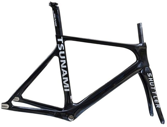 쓰나미 카본 프레임셋 풀카본세트 초경량 입문용, black