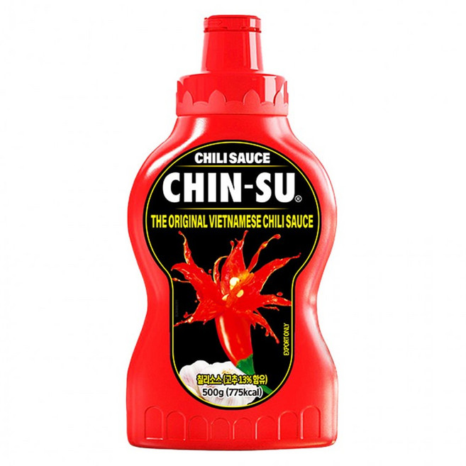 chinsu 베트남 오리지날 칠리소스 500g, 1개, 1ml