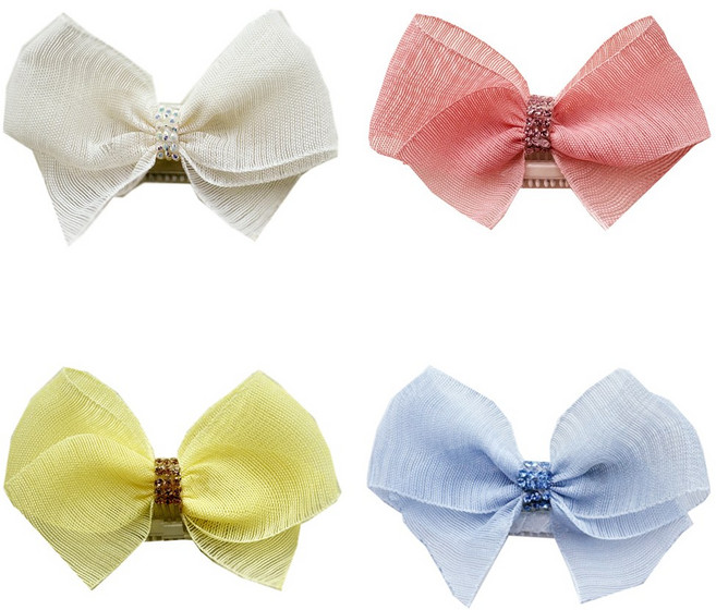 강아지 헤어핀 다양한 디자인 웨딩 촬영 생일 리본핀 악세사리, 똑딱이(빗살핀), 1개