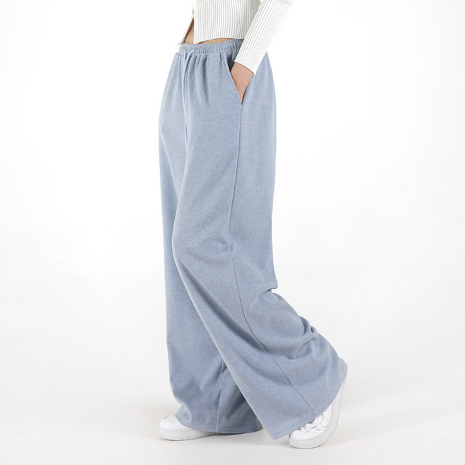 오버나인 여자 여성 키큰녀 키작녀 와이드핏 숏기장 롱기장 소프트 밴딩 트레이닝 바지 팬츠