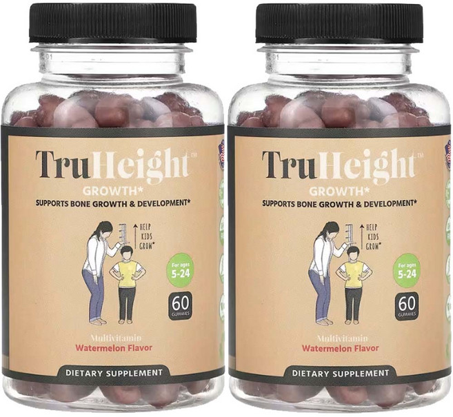 트루하이트 멀티비타민 종합비타민 수박맛 60 구미 젤리 2통 칼디 멀비 종비 5-24세, 2개, 60정