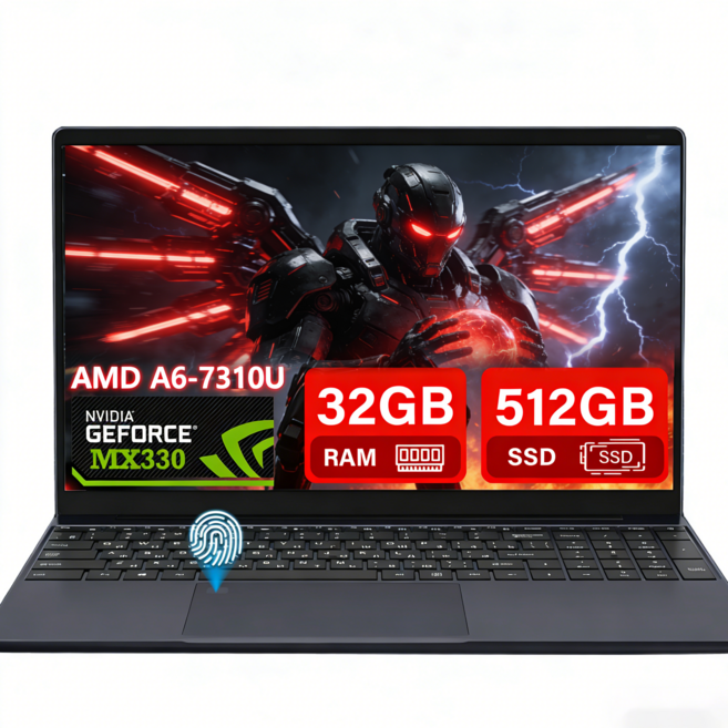 가성비 독립 그래픽 노트북 16.1인치 FHD IPS/AMD A6-7310U 32+512GB 7000mAh 대용량 배터리 / 백라이트 키보드/인강용 사무용 재택근무용 가벼운 데일리, 남색, i3-6006u, 512GB, 32GB, WIN10