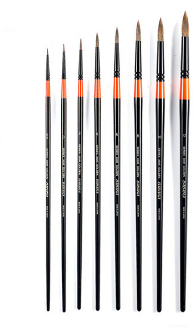 바바라 300R 수채화붓 낱자루 (00호 0호 2호 4호 6호 8호 10호 12호 14호 16호 18호 20호 22호 24호)