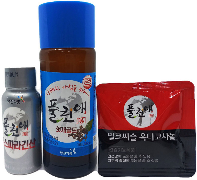 풀린애 헛개골드10세트 헛개추출물 밀크씨슬 옥타코사놀 아스파라긴산, 1박스