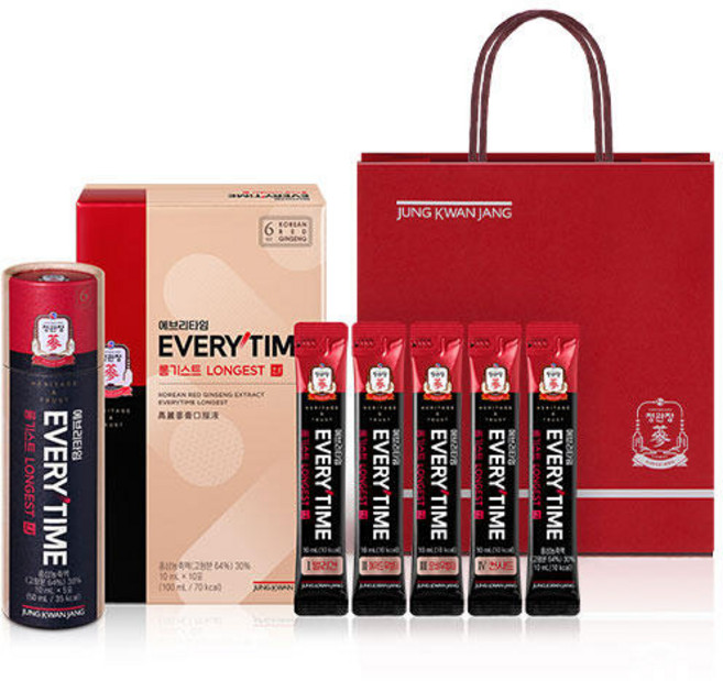 [정관장] 홍삼정 에브리타임 롱기스트 10ml x 10 포 (10일분), 1개, 100ml