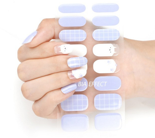 [붙이고 굽는 반경화 셀프젤네일] 비아이펙트 알로하 리얼 젤네일 스티커 16피스x2장=32피스 / 마일드컬렉션 시리즈 (믹스앤매치), 0076 스위티