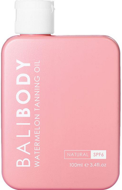 [발리바디] 100% 식물성 고보습 야외 워터멜론 태닝오일 SPF 6 100ml, 1개
