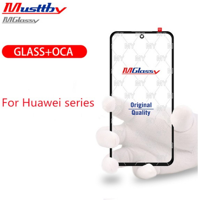 Musttby 전면 스크린 유리 OCA 포함 화웨이 아너 8C 9A 10 라이트 노바 3 P 스마트 Z 개, 01 빠른, 10 Honor X5