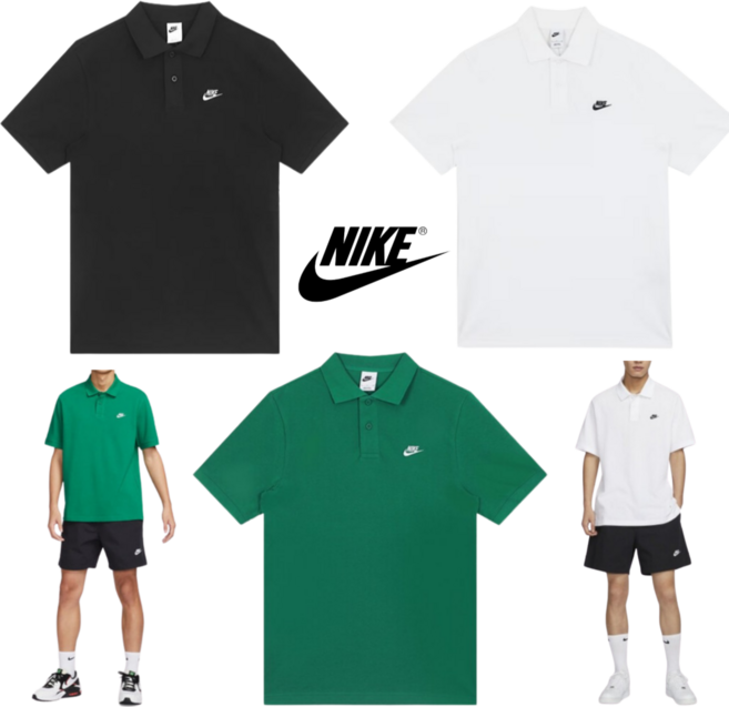 백화점정품 나이키 카라티 남자 여름 반팔 클럽 남성 폴로 피케티셔츠 pk 무지