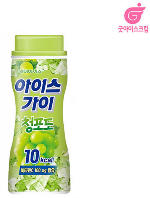 해태제과 아이스가이 청포도 15개 한박스, 200ml