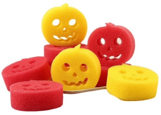 주방 스마일 캐릭터 수세미, 1개, 2개입