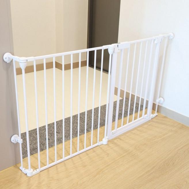 HK.SELL 공간 분리 폴딩형 양면개폐 빅도어 안전문 2p 2p 화이트, 2개