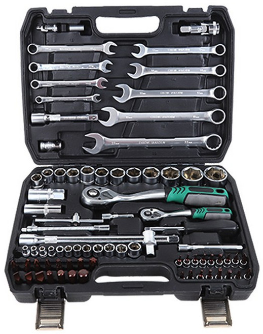 tinduo 복스알 소켓렌치 82pc 세트 복스공구 세트 자동차 정비 공구, 1세트