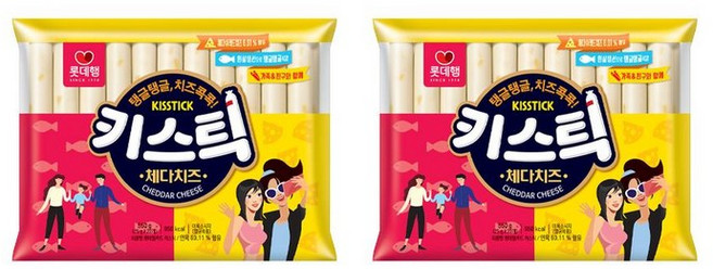 롯데웰푸드 키스틱 체다치즈 550g 2개