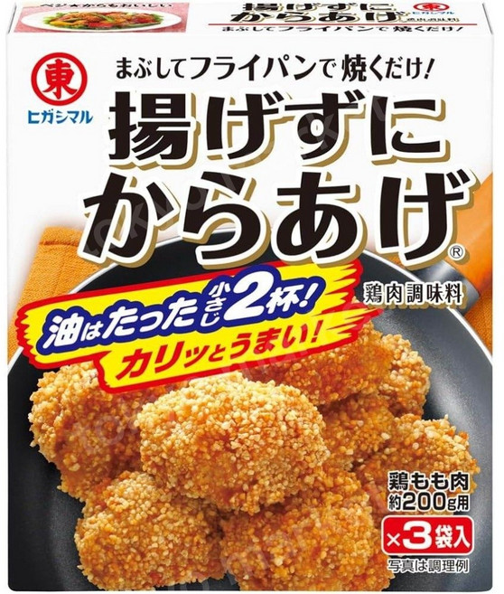 히가시마루 간장 튀기지 않는 튀김가루 가라아게 조미료 45g, 1개