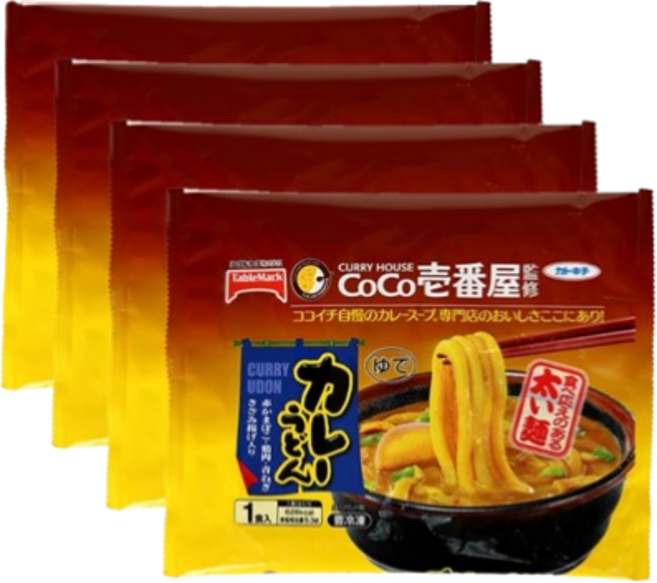 [코스트코] 테이블마크 코코이찌방야 카레우동 아이스박스포장 냉동식품, 347g, 4개