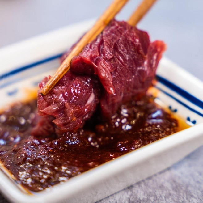 대구명물 당일작업 한우뭉티기 300g 양념장 세트