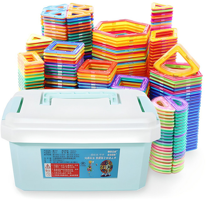 차이나다 자석 블럭 세트 168p, 랜덤 발송, 1세트