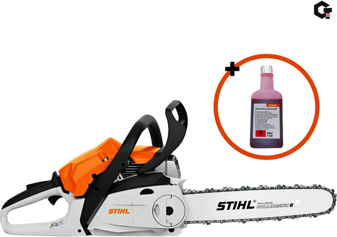 스틸 16인치 엔진 체인톱 40cm 벌목 나무 절단 MS182C-BE 엔진오일 포함, 1세트